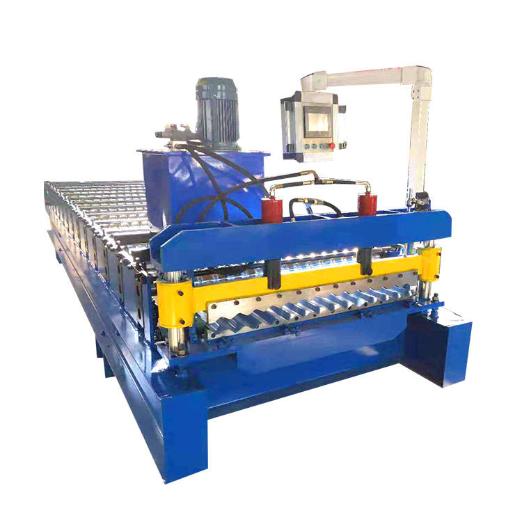 Galvanized Corrugated Roof Roll Forming Machine 0.3 - 0.8mm Thinckness