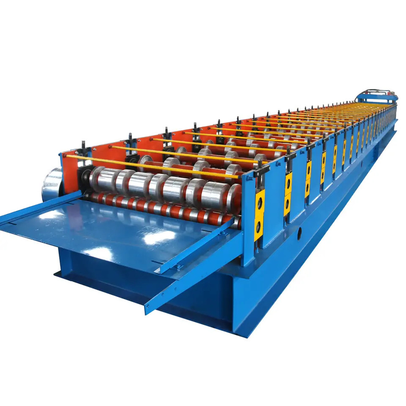 Full Automatic 0.3-0.8mm Steel Floor Deck Roll Forming Machine 5m/Min