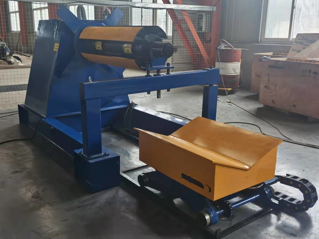 Automatic Steel Coil Decoiler Hydraulic With Coil Car  5 Ton 7 Ton 10 Ton
