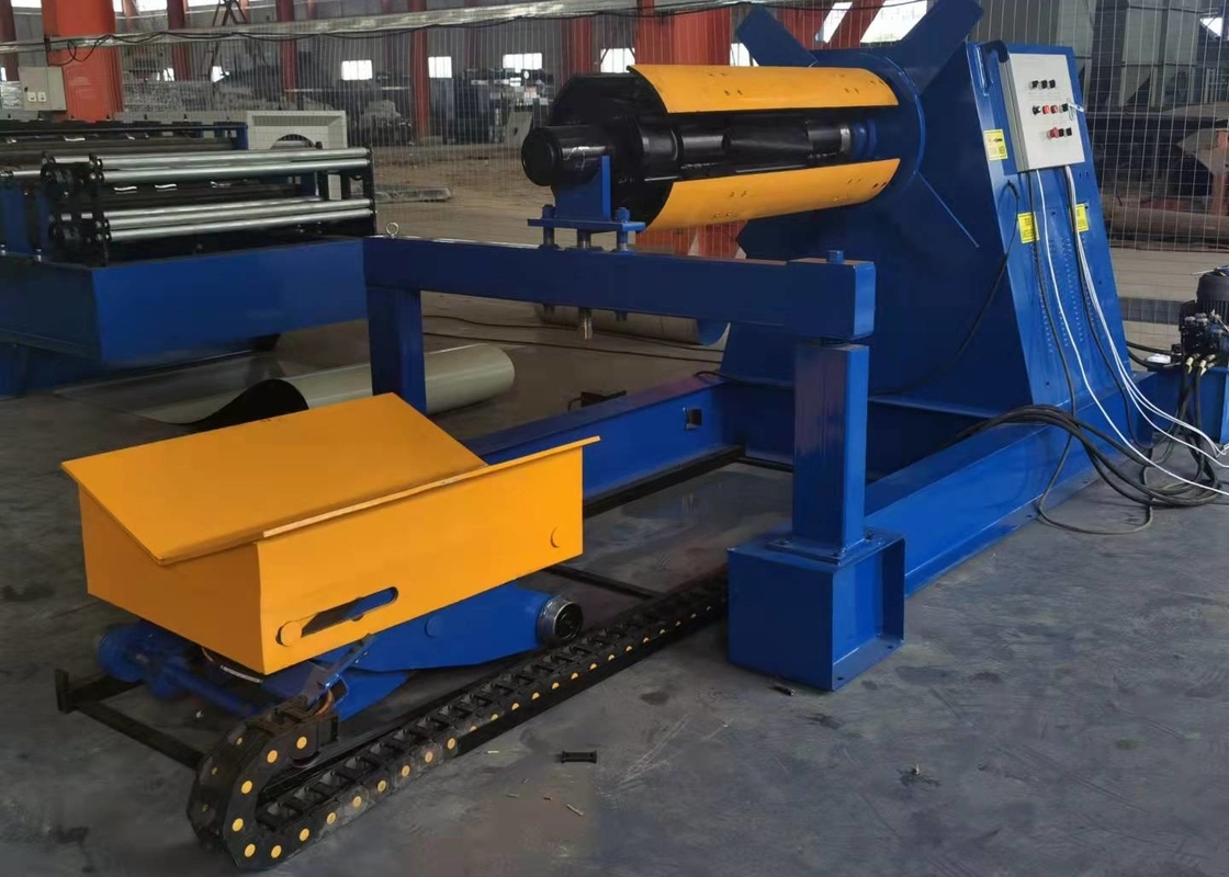 Automatic Steel Coil Decoiler Hydraulic With Coil Car  5 Ton 7 Ton 10 Ton
