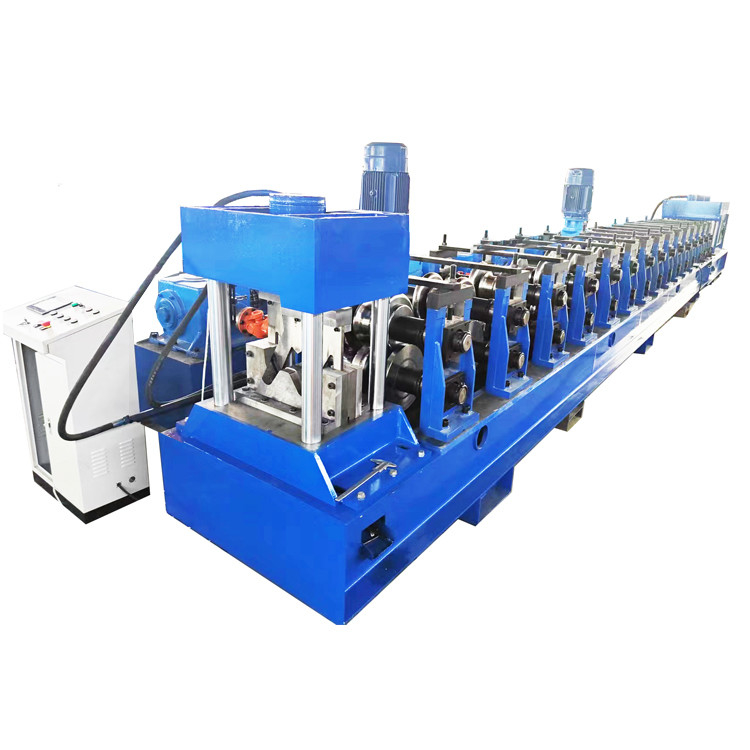 GI Materials Highway Guardrail Roll Forming Machine With 380V 50Hz Power Supply And 350Mpa Yield Strength