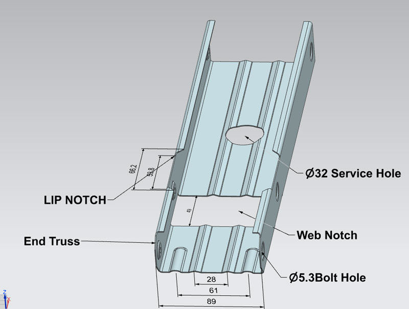 0.75mm C89 Light Gauge Steel Villa Roll Forming Machine For Galvanized