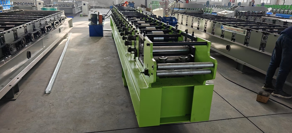 Customized Production Stud And Track C U Roll Forming Machine With Adjustable Cutting Length And PLC Control System