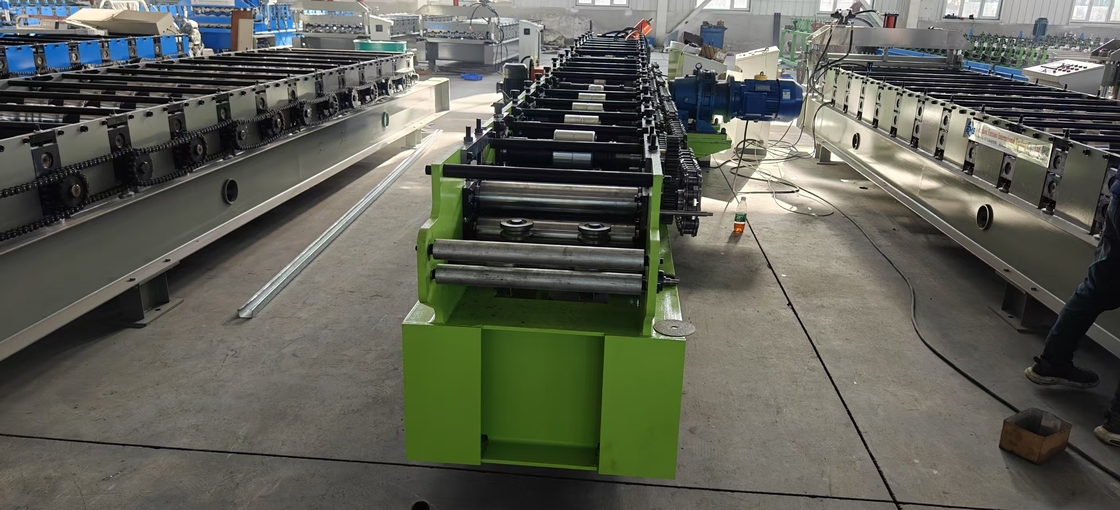 Customized Production Stud And Track C U Roll Forming Machine With Adjustable Cutting Length And PLC Control System
