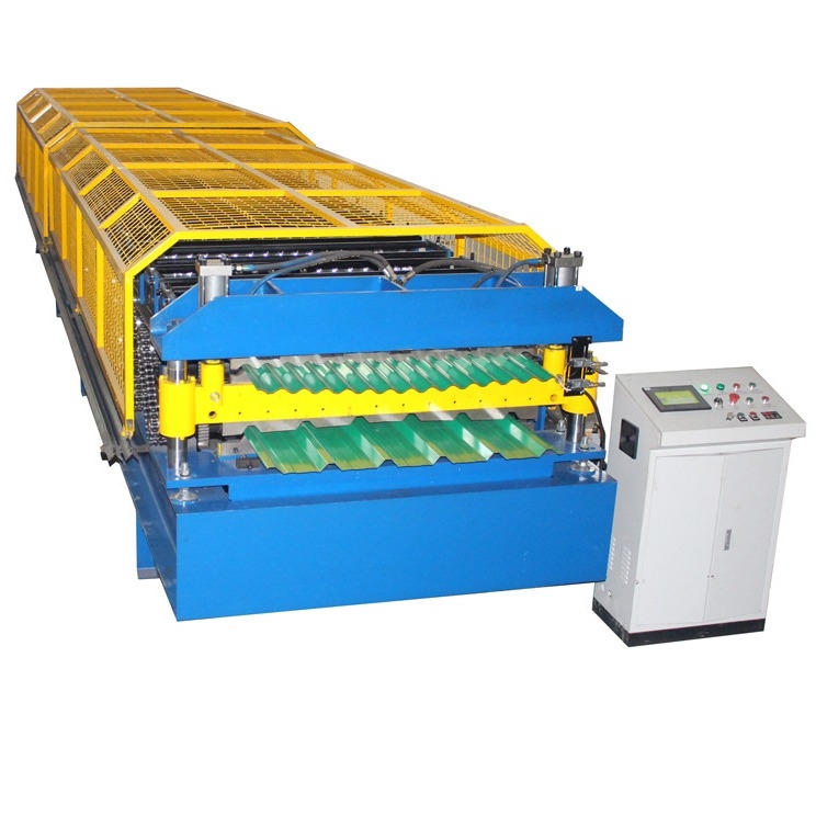 PLC Control Double Layer Metal Steel Roofing Sheet Roll Forming Machine High Speed