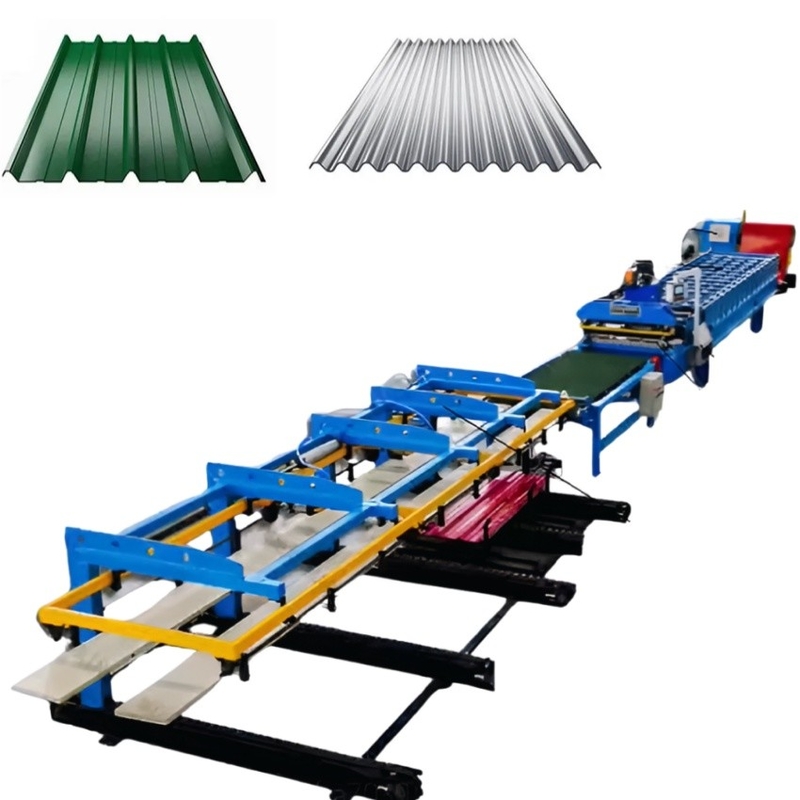 High Efficiency Economic Double Layer Trapezoidal Roofing Sheet Roll Forming Machine For Sale