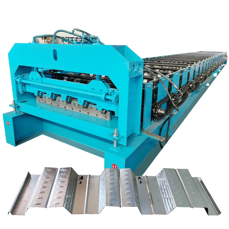 36'' High Speed Type B Roof / Floor Deck Roll Forming Machine With Hydraulic Cutting Mode And Roller Material