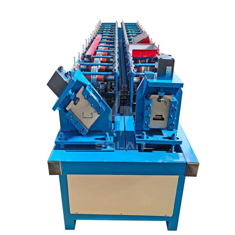 5.5KW High Speed Light Gauge Steel Channel Drywall Metal Stud And Track C Purlin Roll Forming Machine
