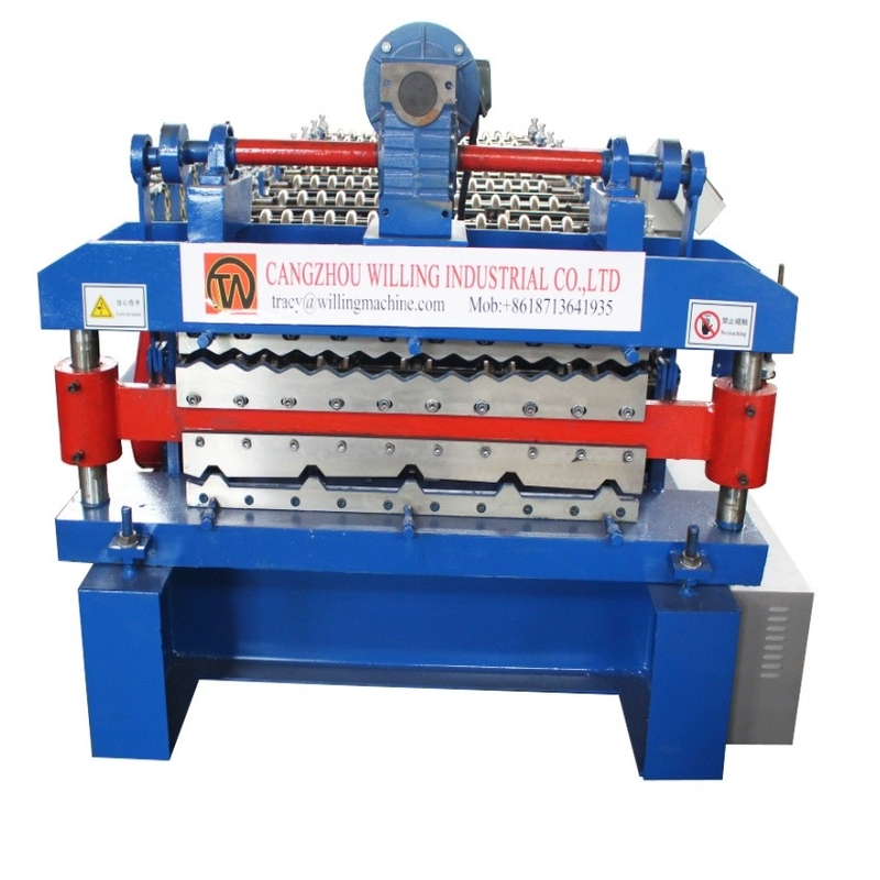 High Speed North America Market Mexico Roof Sheet  Double Layer Roofing Tile Machine