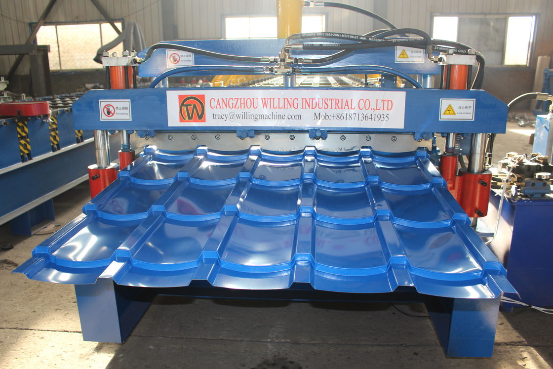 IBR Glazed  Double Layer Roof sheet  Roll Forming Machine 15m/Min For Ppgi Panel Roof