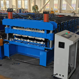 Double Layer Tile Roll Forming Machine 0.3-0.8mm Thickness 12m/min