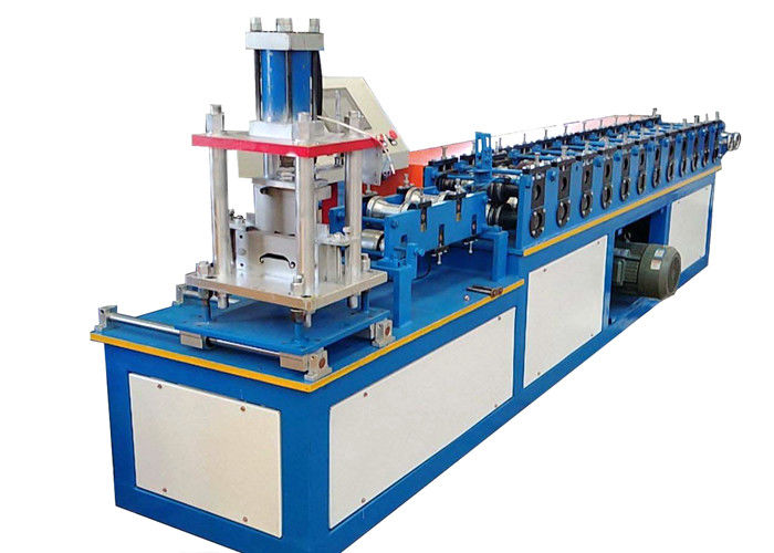 Metal Decoration Door Shutter Roll Forming Machine High Speed 30-50 M / Min