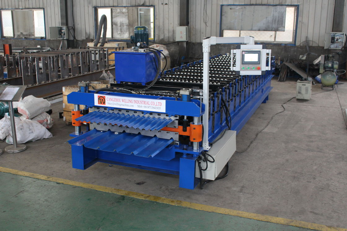 Trapezoidal and corrugated  Double Layer Roof sheet roofing tile Roll Forming Machine