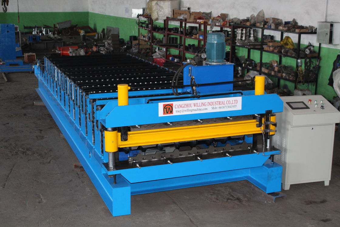 2024 New 380V 60Hz 3Ph Double Layer Roof Roll Forming Machine 840 Trapezoidal And 836