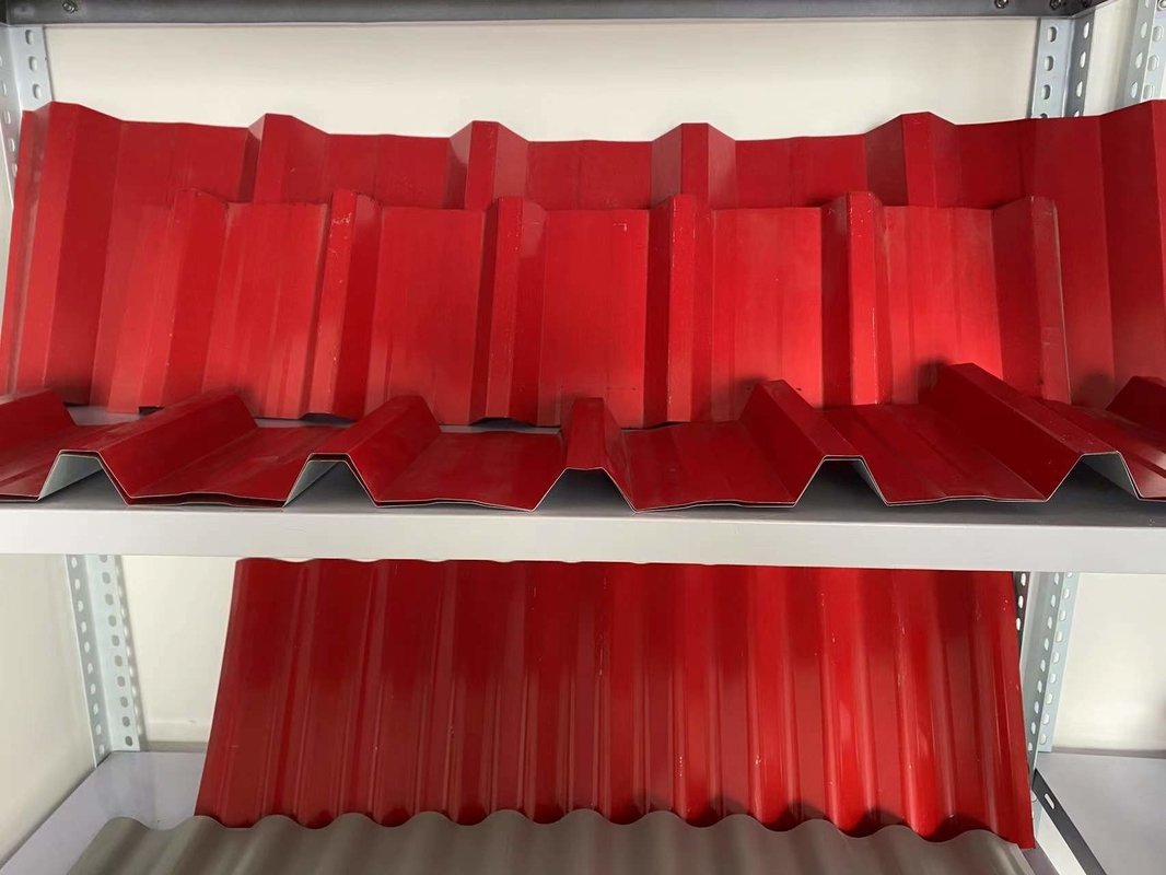 Corrugated Ppgi Double Layer Roll Forming Machine Full Automatic Plc Control