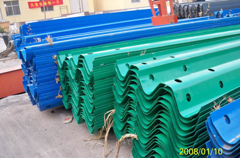 PLC Controlled Highway Guardrail Roll Forming Machine With 2*22KW Main Machine Power And Gearbox Drive
