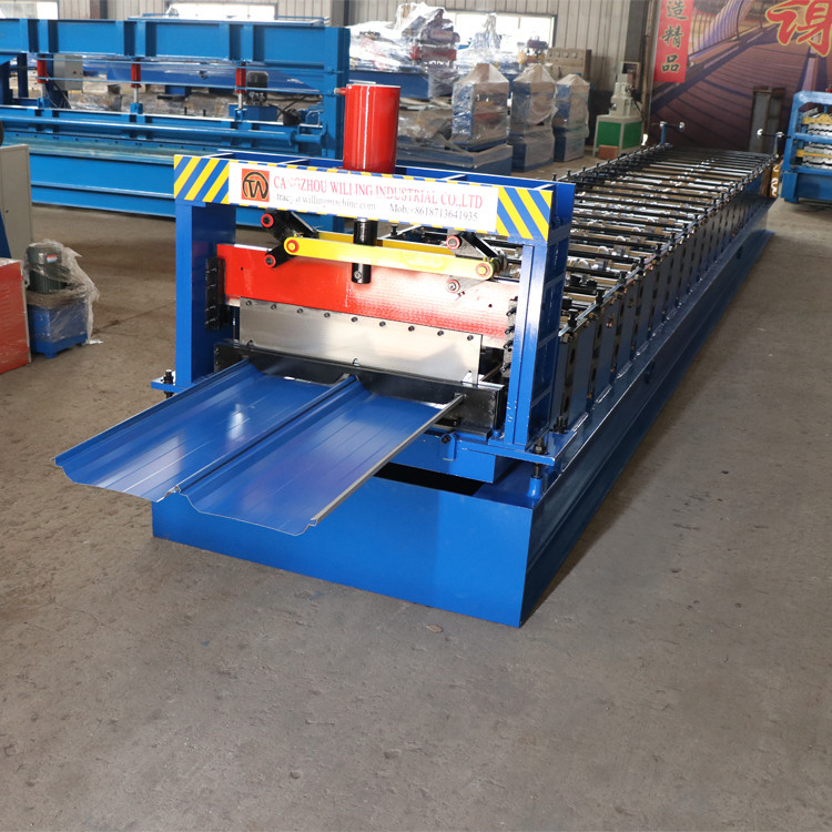 Standing Seam Galvanized Sheet Roof Roll Forming Machine For 0.5mm Thickness