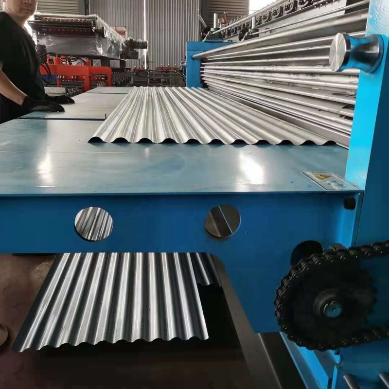 0.12-0.2mm Barrel Corrugated Roll Forming Machine For Thin Galvanized Material