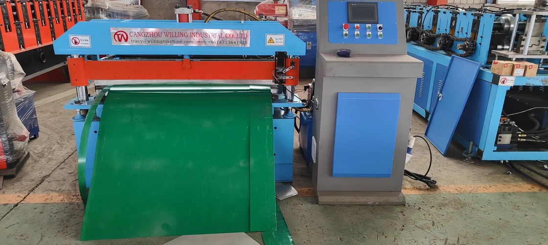 Automatic Cut To Length Line Gang Slitter With Manual Cut Off And Un Coiler