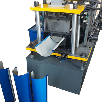 Steel Metal Rain Gutter Roll Forming Machine Automatic Control