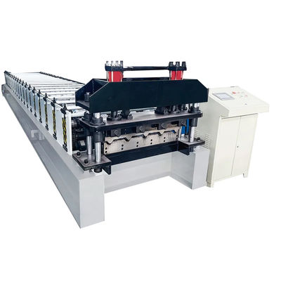 Steel Roofing And Wall Cladding Roll Forming Machine 8 - 15m/Min