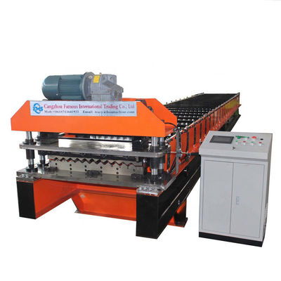 High Accuracy Corrugated Sheet Roll Forming Machine Hydraulic Cutting