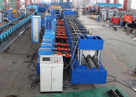 350Mpa Yield Strength Highway Guardrail Roll Forming Machine With 400H Beam Structure