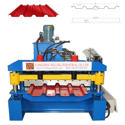 Customized 686 IBR Trapezoidal And 762 Corrugated Double Layer Roofing Sheet Making Machine For South Africa