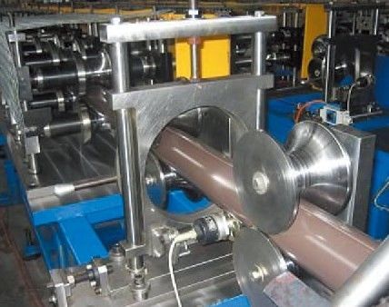 Galvanized Round  Downspout Roll Forming Machine PLC Control Easy Operation