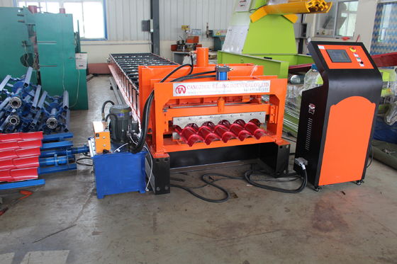 Big Wave 4m / Min Roof Tile Roll Forming Machine