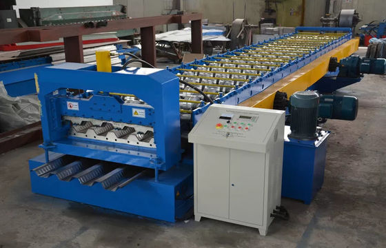 Galvanized Steel 15m/Min Floor Deck Forming Machine 28 Rows High Speed