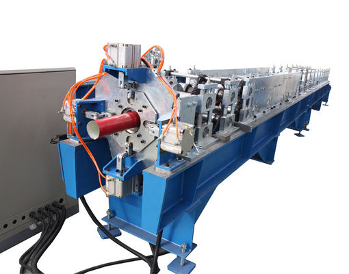 Circular Three Waves 0.5mm Gutter Downspout Machine 15m/Min Forming