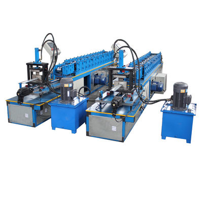 Zinc Aluminium Shutter Door Roll Forming Machine 0.12-0.4mm Thickness